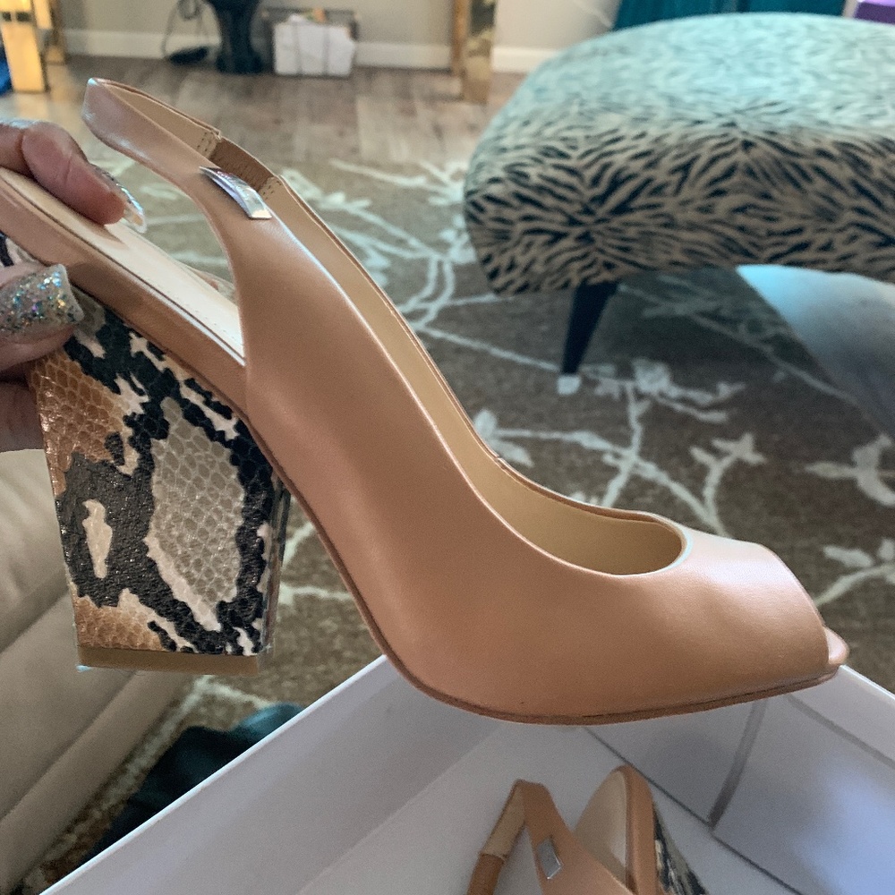 Calvin Klein Camel Colored Heels
